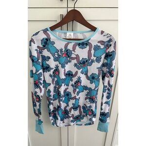 Disney Stitch Top Long Sleeve‎ All Over Print Character Graphic XS